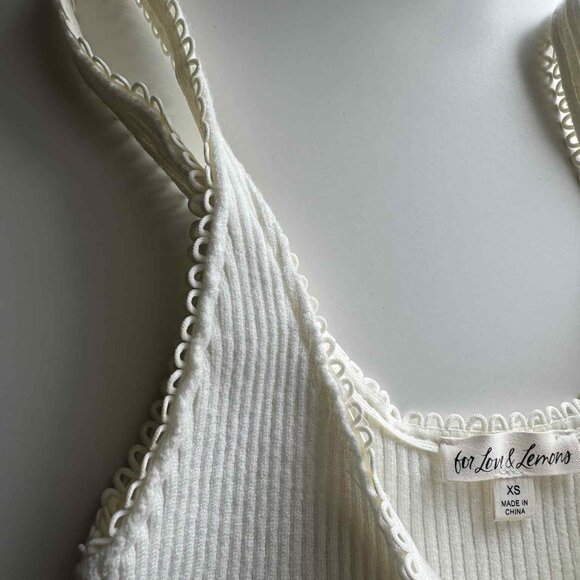 For Love and Lemons BNWOT two crop sweater button and bows size XS - Picture 7 of 10